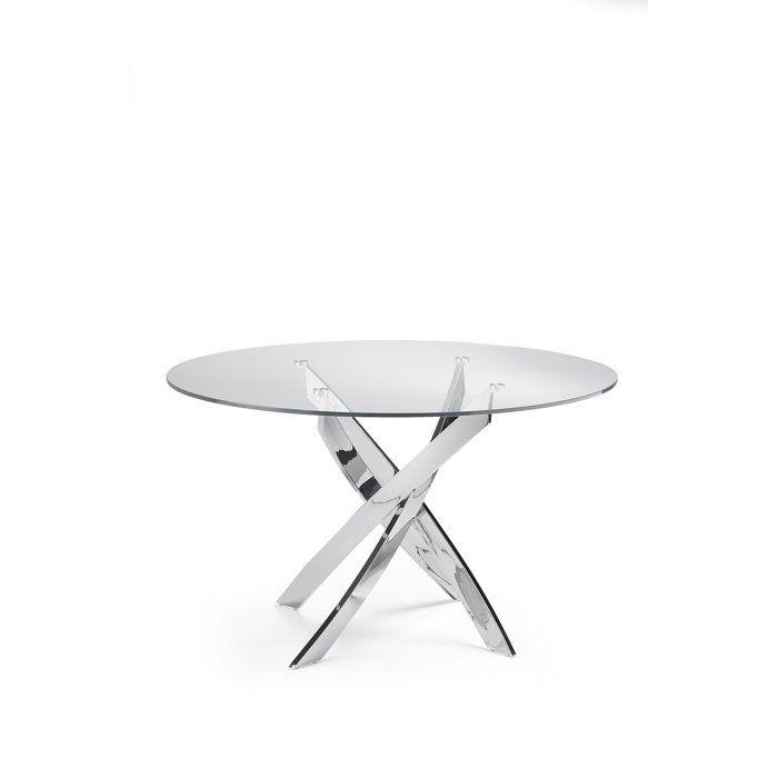Angel Cerda Round Glass Dining Table & Reviews Wayfair.co.uk